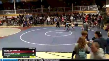 132 lbs Cons. Round 4 - Aidan Troumbley, Priest River vs Brysen Penaloza, La Grande