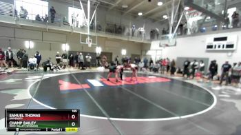 165 lbs Champ. Round 2 - Samuel Thomas, University vs Champ Bailey, West Valley (Spokane)