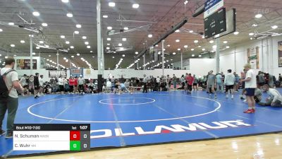 102 lbs Rr Rnd 4 - Nathan Schuman, Mat Assassins vs Chance Wuhr, 4M