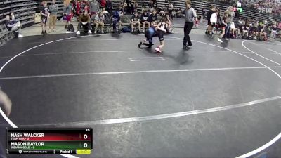 75 lbs Round 1 (6 Team) - Mason Baylor, Indiana Gold vs Nash Walcker, Team USA