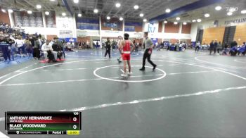 106 lbs Champ. Round 1 - Blake Woodward, Buchanan vs Anthony Hernandez, Santa Ana