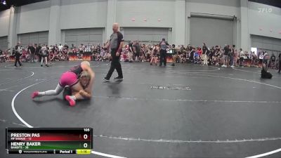 105 lbs Round 1 (10 Team) - Henry Baker, Bandits vs Preston Pas, MF Savage