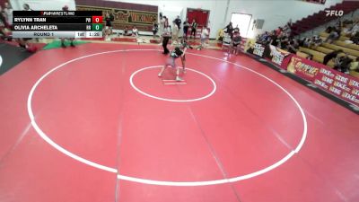 112-125 lbs Round 1 - Olivia Archeleta, Riverside Rascals vs Rylynn Tran, Pounders WC