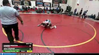 98 Boys Cons. Round 4 - Zander Montoya, Broomfield vs Kole Bauman, Black Fox Wrestling Academy