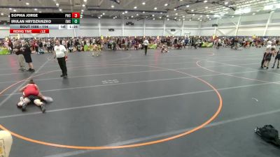 114 lbs Cons. Round 3 - Sophia Jorge, Portage WC vs Irulan Hrydziuszko, Unattached