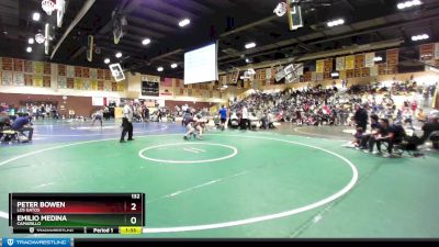 132 lbs Quarterfinal - Emilio Medina, Camarillo vs Peter Bowen, Los Gatos