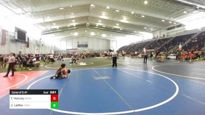 126 lbs Consi Of 8 #1 - Tad Harcey, Bmhs vs Jordan LeMar, Torotech WC