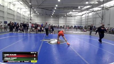 133 lbs Champ. Round 2 - Febian Dawit, Elizabethtown vs Gabe Scalise, RIT