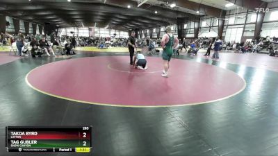 285 lbs Cons. Round 2 - Takoa Byrd, Layton vs Tag Gubler, Snow Canyon