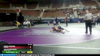 D1-132 lbs Quarterfinal - Oscar Delgado, Valley Vista vs Owen Proper, Marana