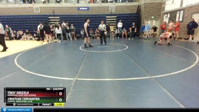 220/HWT Quarterfinal - Troy Grizzle, Mountain View High School vs Cristian Cervantes, Capital Wrestling Club