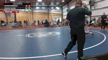 157 lbs Round 2 (6 Team) - Carlos Valdez, Eastern Oregon University (OR) vs Colton Theobald, North Idaho College