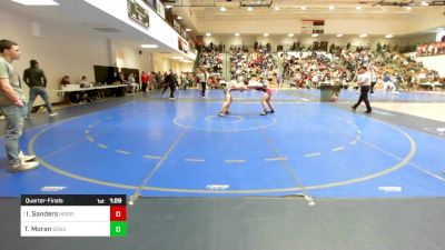 150 lbs Quarterfinal - Isaiah Sanders, Morris Fitness Wrestling Club vs Tristen Moran, Sonoraville High School Wrestling