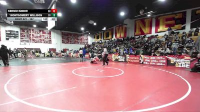 157 lbs Cons. Round 3 - Sergio Nabor, Oak Hills vs Montgomery Willison, South Hills