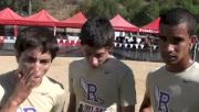 Robby Backer, Alex Garcia, Brian Solis 1st, 2nd, 3rd Place Ridgeview HS Mt. Sac XC