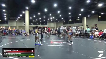 106 lbs 4th Wrestleback (32 Team) - Thomas Patterson, Alabama Elite Black vs Dominik Baxter, PWC