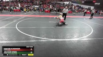 105 lbs Cons. Round 3 - Sawyer Kundinger, Auburndale vs Grayson Steen, Tomah Youth Wrestling