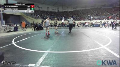110 lbs 5th Place - Preston Plunk, Coweta Tiger Wrestling vs Elliott Schmidt, Broken Arrow Wrestling Club