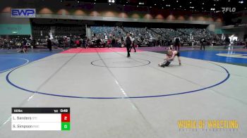 60 lbs 2nd Place - Lincoln Sanders, Sallisaw Takedown Club vs Sawyer Simpson, Salina Wrestling Club