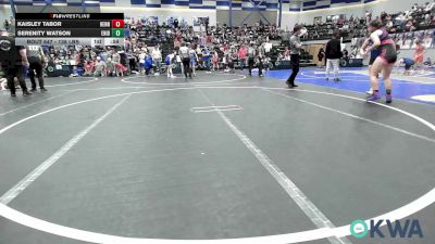 138 lbs Final - Kaisley Tabor, Hennessey Takedown Club vs Serenity Watson, Enid Junior High