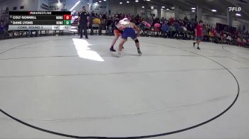 198 lbs Cons. Round 3 - Colt Gosnell, Midwest Destroyers Wrestling Club vs Dane Lyons, Nebraska City Wrestling Club
