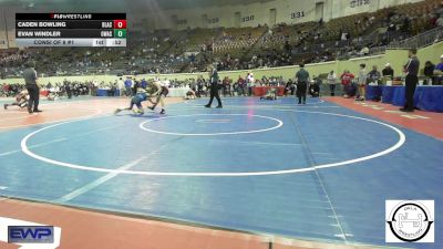 88 lbs Consi Of 8 #1 - Caden Bowling, Blackwell vs Evan Windler, Owasso