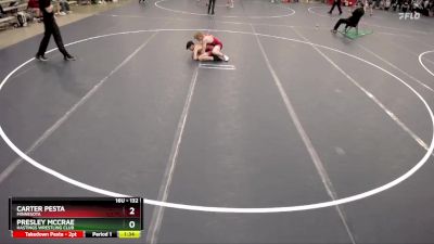 132 lbs Cons. Round 5 - Presley McCrae, Hastings Wrestling Club vs Carter Pesta, Minnesota