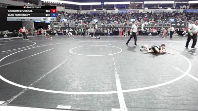 66 lbs Round Of 16 - Karson Stoeckel, Bulls Wrestling vs Jace Fennessey, Well Trained