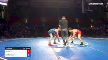160 lbs 7th Place - Nicholas Hall, Delaware vs Dawson Mathews, Georgia