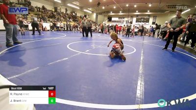 52-55 lbs Final - Roman Payne, Hilldale Youth Wrestling Club vs Jayden Brant, Caney Valley Wrestling