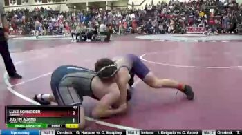 182 lbs Round 1 - Justin Adams, Xavier, Cedar Rapids vs Luke Schneider, Alburnett