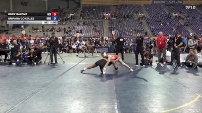 117 lbs Semis & 3rd Wb (16 Team) - Brianna Gonzalez, Iowa vs Riley Rayome, North Central College