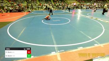 55 lbs Consi Of 16 #2 - Riddic Bunn, Victory WC vs Braxton Borer, Hawks WC Lincoln