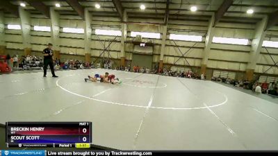97 lbs 1st Place Match - Breckin Henry, WY vs Scout Scott, ID