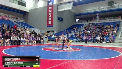 100 lbs Semis & 3rd Wb (16 Team) - Juana Tercero, Gilmer County vs Sherlyn Quinonez, Carrollton