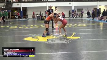 101.0 Round 2 (16 Team) - Becca Waterman, Indiana Tech vs Madison Avila, North Central College (A)