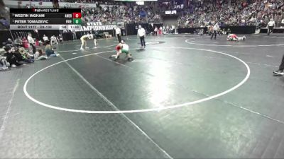 D2-132 lbs Semifinal - Peter Tomazevic, Freedom vs Westin Ingham, Amery