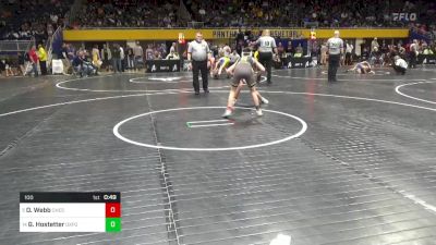 100 lbs Rd 5 - Consi Of 8 #2 - Owen Webb, Chestnut Ridge vs Grayson Hostetter, Oxford