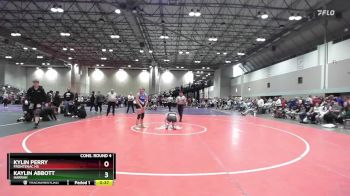 145 lbs Cons. Round 4 - Kaylin Abbott, Harrah vs Kylin Perry, Frontenac HS