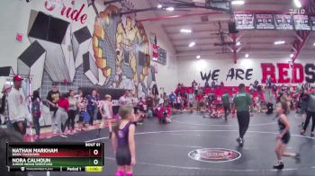 64/67 Round 5 - Nathan Markham, Bison Takedown vs Nora Calhoun, Junior Indian Wrestling