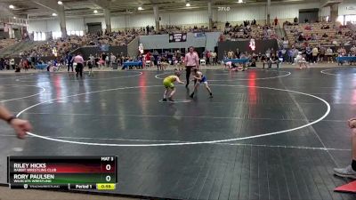 65 lbs Quarterfinal - Riley Hicks, Rabbit Wrestling Club vs Rory Paulsen, Wildcats Wrestling