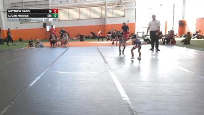 40 lbs Round 3 - Matthew Sabol, Valor Wrestling vs Lucas Frodge, Contenders Wrestling Academy