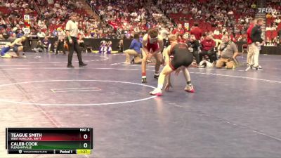 1A-138 lbs Quarterfinal - Teague Smith, West Hancock, Britt vs Caleb Cook, Pleasantville