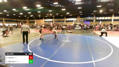 102 lbs Round Of 32 - Aidan Jeong, Coachella Valley WC vs Caleb Clemans, Ford Dynasty WC