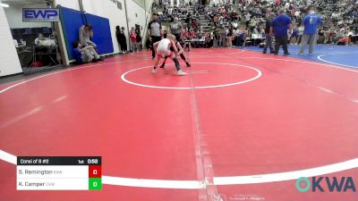 64 lbs Consi Of 8 #2 - Samuel Remington, Raw Wrestling Club vs Kael Camper, Caney Valley Wrestling