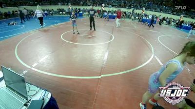 65 lbs Consi Of 8 #1 - Lily Byers, Little Axe Takedown Club vs Valentina Juarez, Greater Heights Wrestling