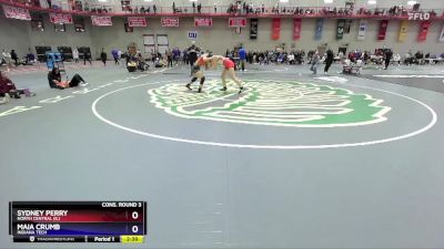 145 A Cons. Round 3 - Maia Crumb, Indiana Tech vs Sydney Perry, North Central (IL)