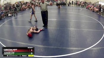 80 lbs Round 4 (6 Team) - Hudson Cox, Iowa USA Blue vs Christian West, Kansas Rattlers