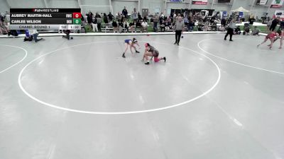 JR GIRLS HARDLUCK - 133.6-140.2 Champ. Round 1 - Carlee Wilson, Indiana vs Aubrey Martin-Hall, Raw Wrestling Club