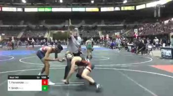 109 lbs 3rd Place - Trey Smith, Team Real Life vs Tristan Fernandez, California Grapplers